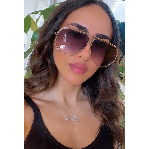 NEW Dior EverDior A1U Sunglasses in Gold Blue Gradient - Picture 2 of 8